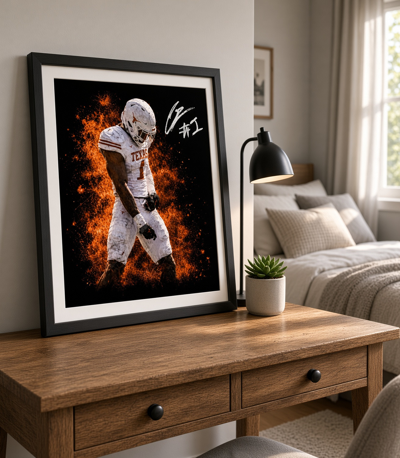 PK - White No. 1 Walking Through Fire — Autographed Ember Print