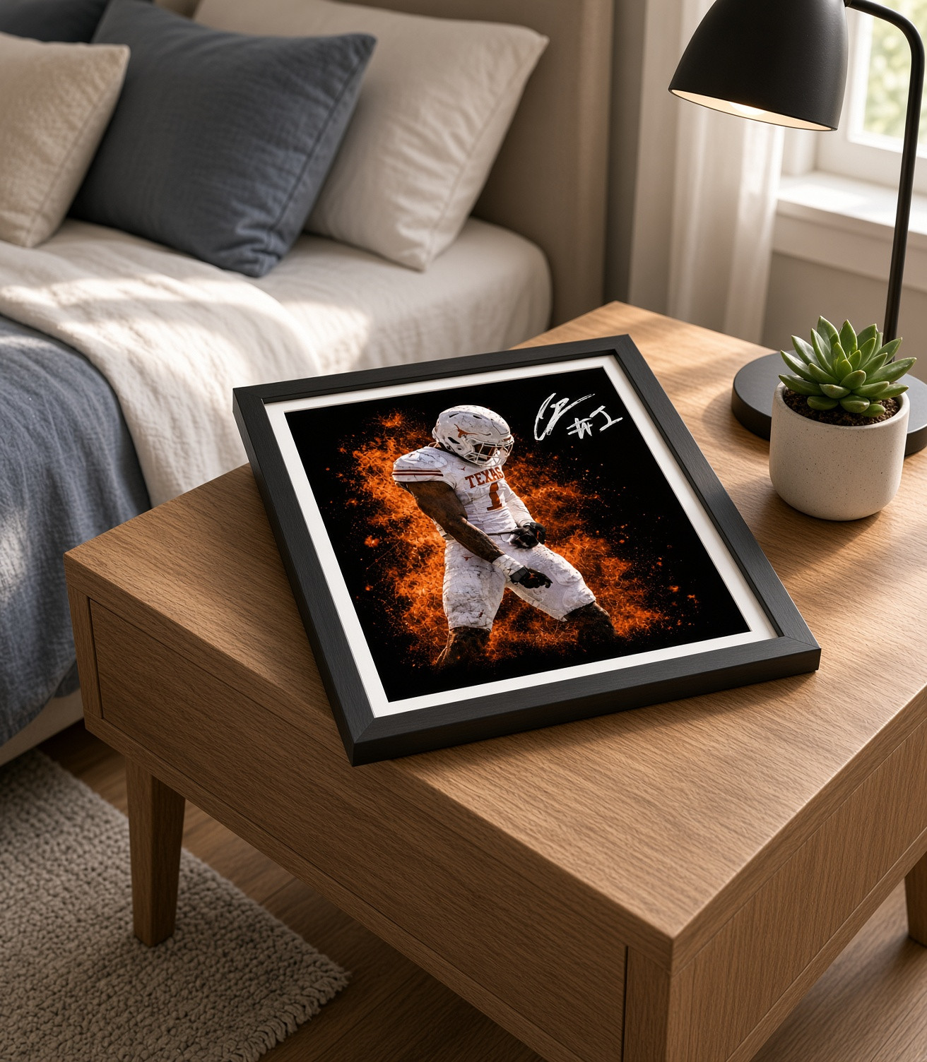 PK - White No. 1 Walking Through Fire — Autographed Ember Print