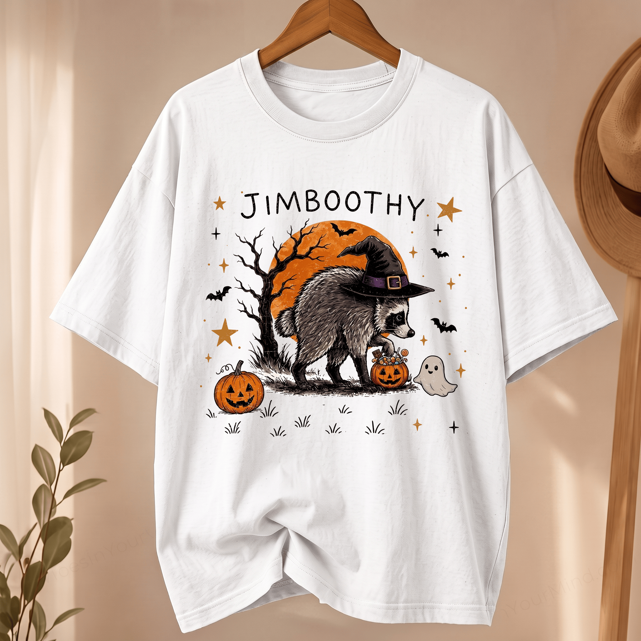 NT - Jimboothy Raccoon Halloween Shirt, Viral Raccoon Meme Tee