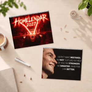 SV - Homelendar 2027 - 8.5 x 11 inches Vertical, Premium 250gsm Paper, Homelander Meme Calendar
