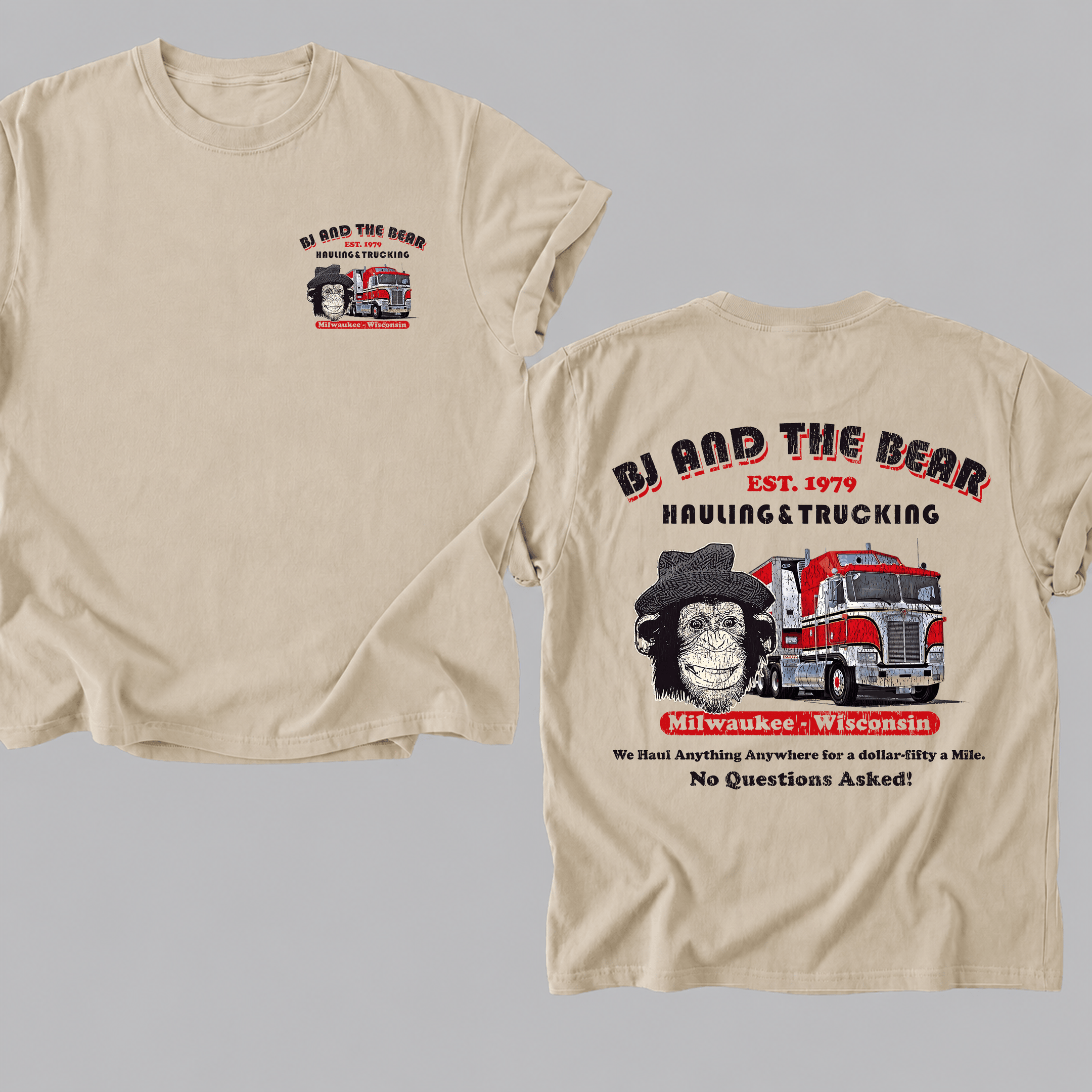 NT - BJ & The Bear Parody 70s TV Show Tribute TShirt