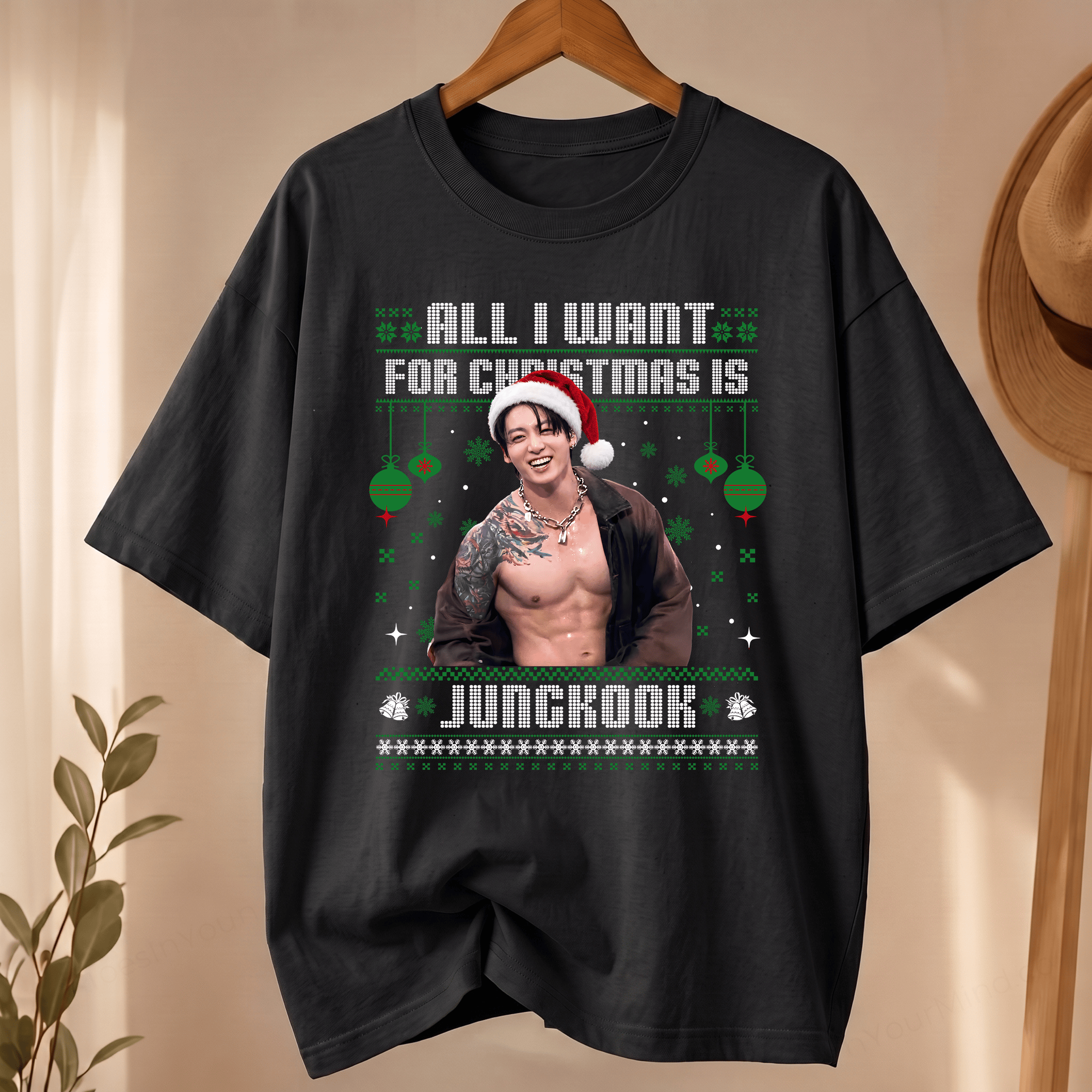 NT - All I Want For Christmas Is Jungkook Funny Tee