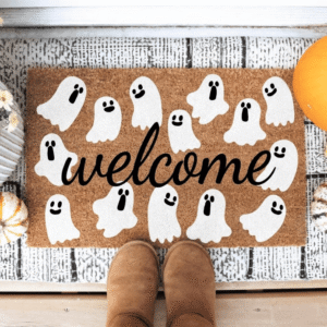 4T - Floor Mat Ghost Welcome Halloween, Spooky Season