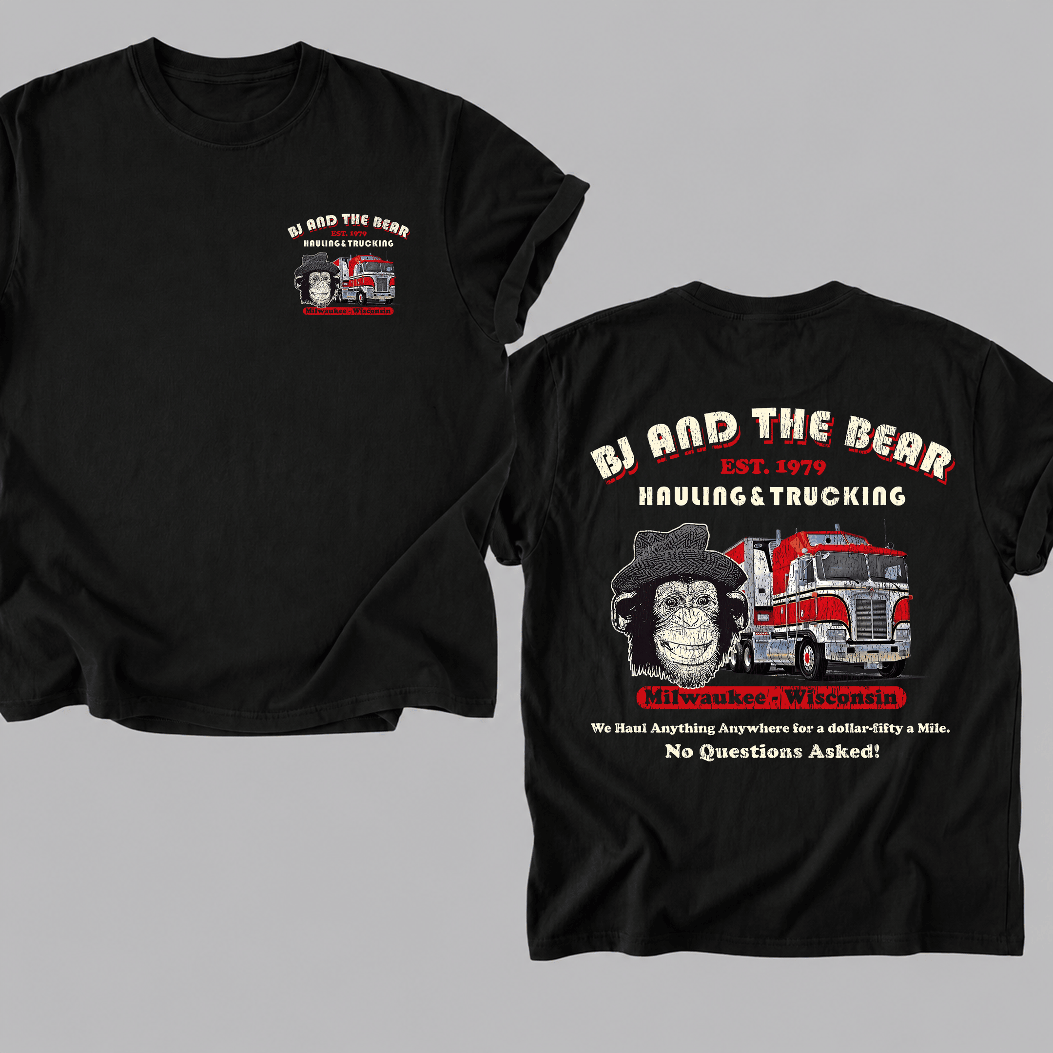 NT - BJ & The Bear Parody 70s TV Show Tribute TShirt
