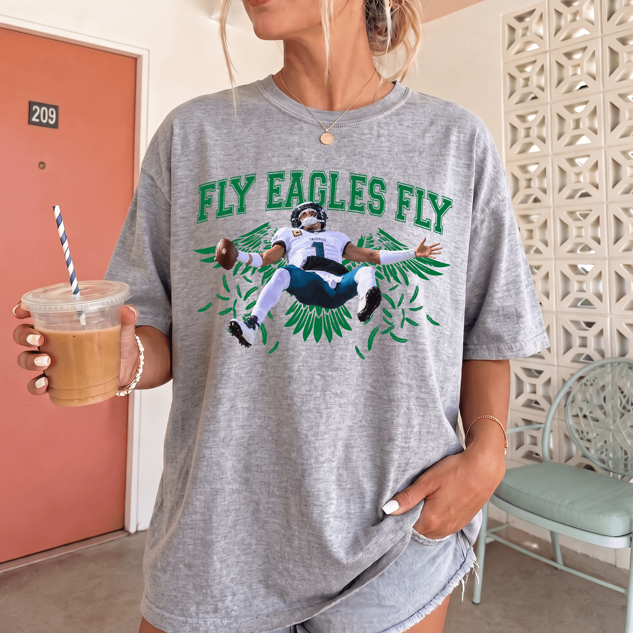 NT - Jale Hurts Fly Eagle Fly Funny Tee