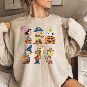 PK - Halloween Character Crewneck Sweatshirt, Vintage Trick or Treat Graphic Pullover, Cute Spooky Halloween Sweatshirt