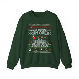TQ - Grandma Got Run Over By a Reindeer Sweatshirt, Holiday Shirt, 80s X-mas Movie Tee