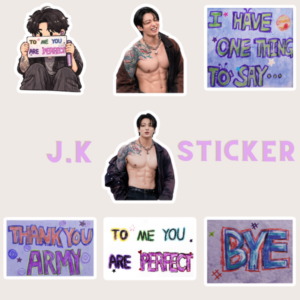 4T - Jungkook BTS Body Muscle Sticker