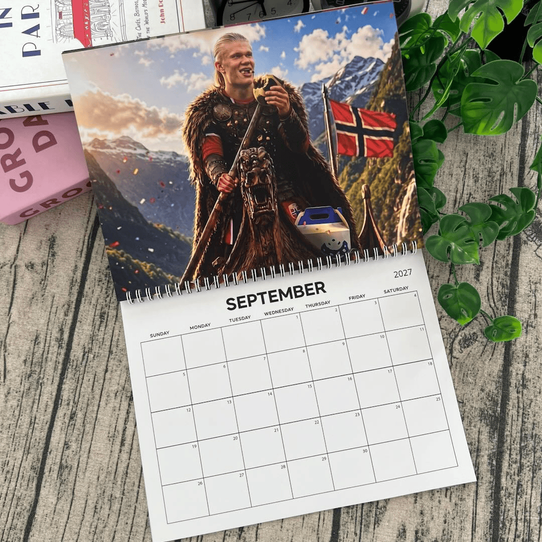 4T - Erling Haaland 2027 Wall Calendar