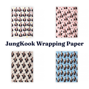 4T - JungKook BTS Matte Wrapping Paper, Gift For Friend, Christmas Gift