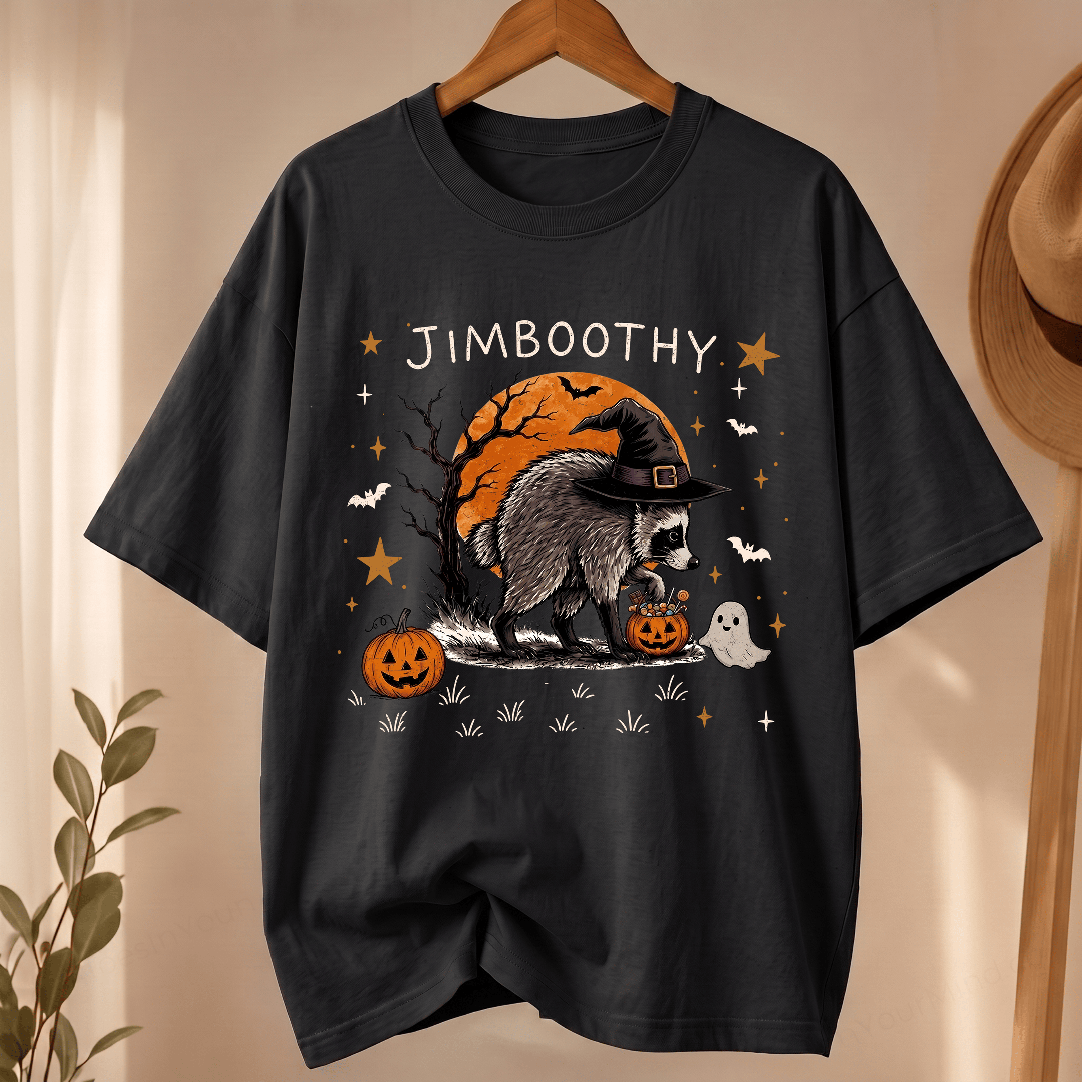 NT - Jimboothy Raccoon Halloween Shirt, Viral Raccoon Meme Tee