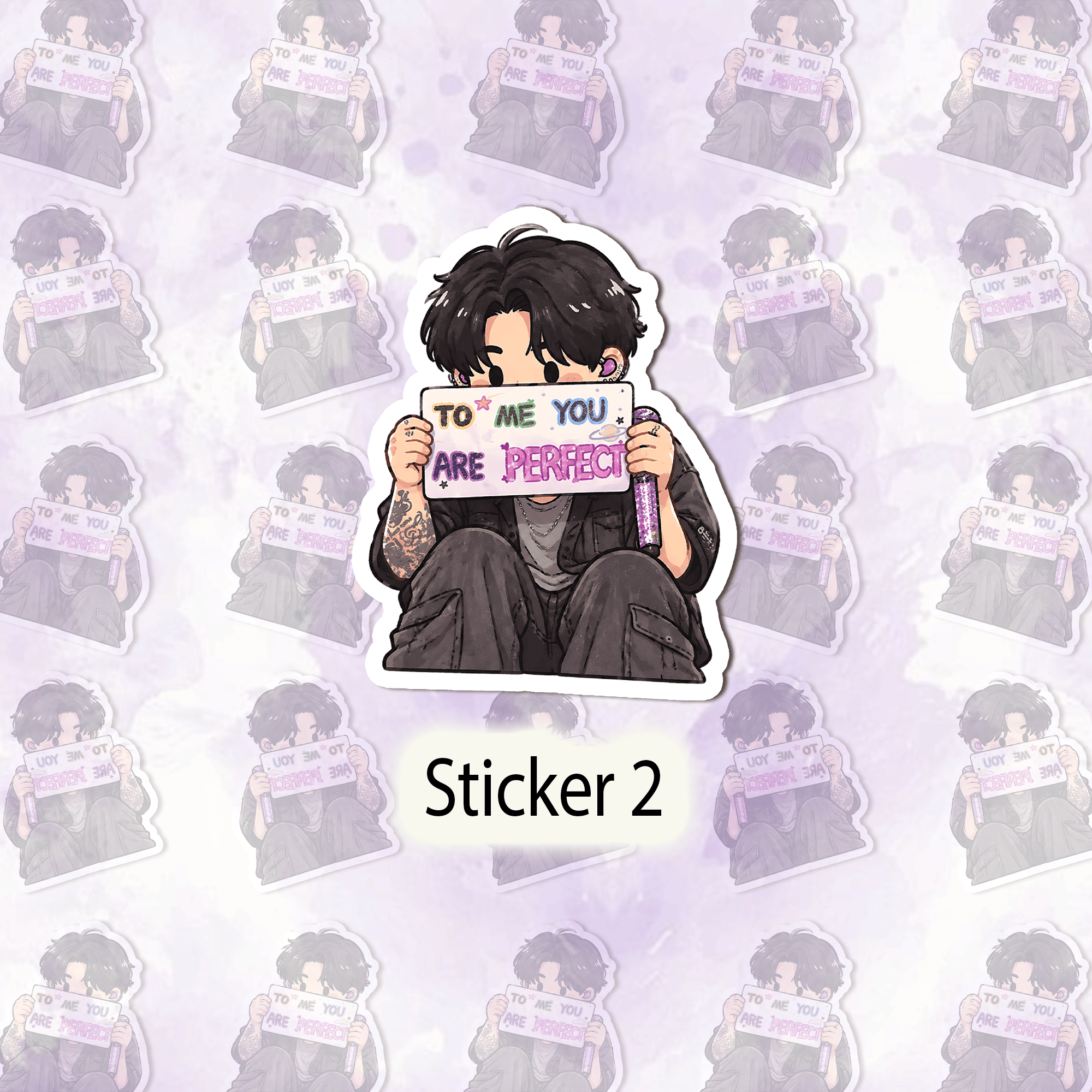 4T - Jungkook BTS Body Muscle Sticker