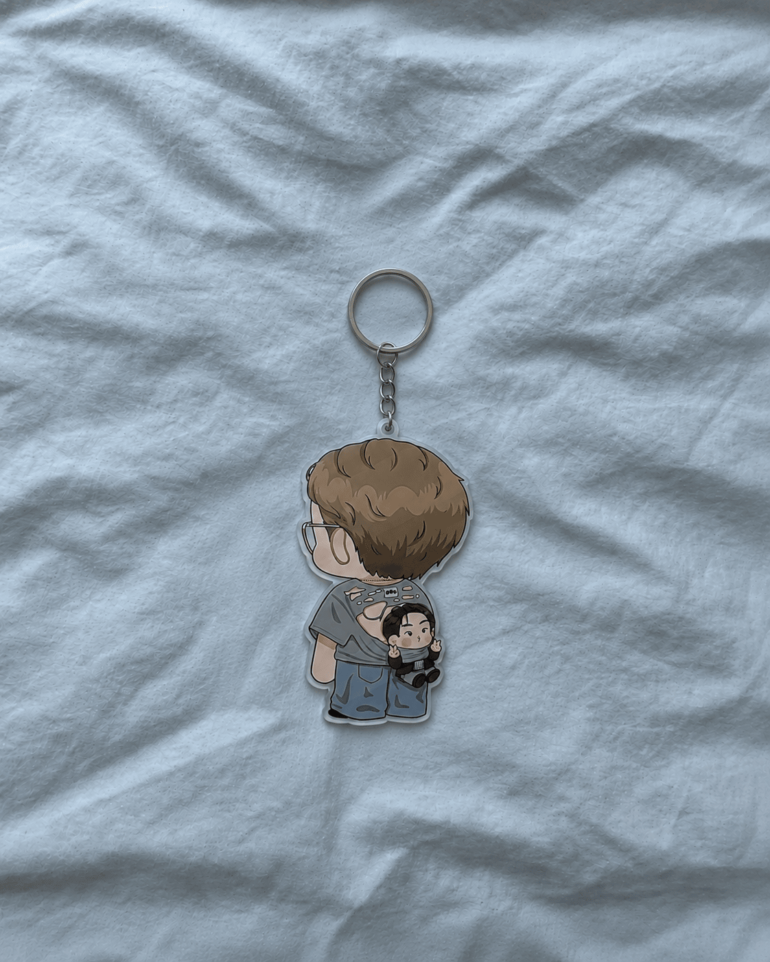 TQ - Funny NamJin Keychain, Jin in Namjoon's Shirt Keychain