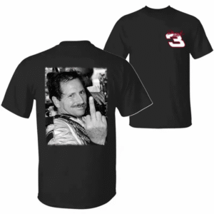 Copy of PK - Dale Earnhardt 03 T-Shirt, Racing Middle Finger 2 Sided Shirt, Nascar Vintage Style Unisex Sweatshirt, Lovers Racing, Full Size Full Color