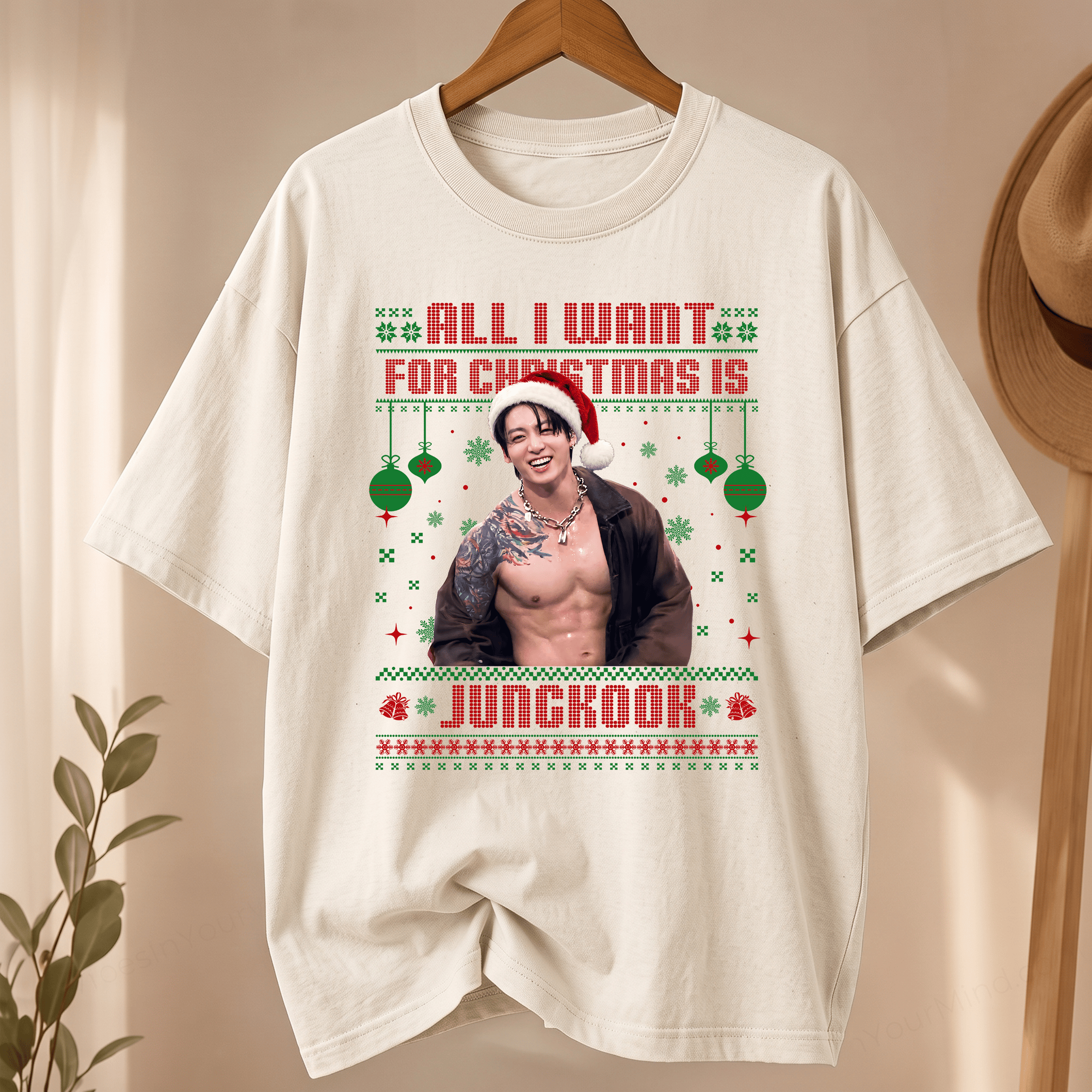 NT - All I Want For Christmas Is Jungkook Funny Tee