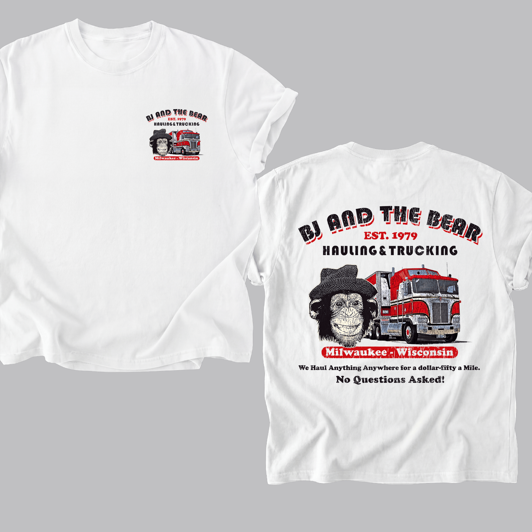 NT - BJ & The Bear Parody 70s TV Show Tribute TShirt