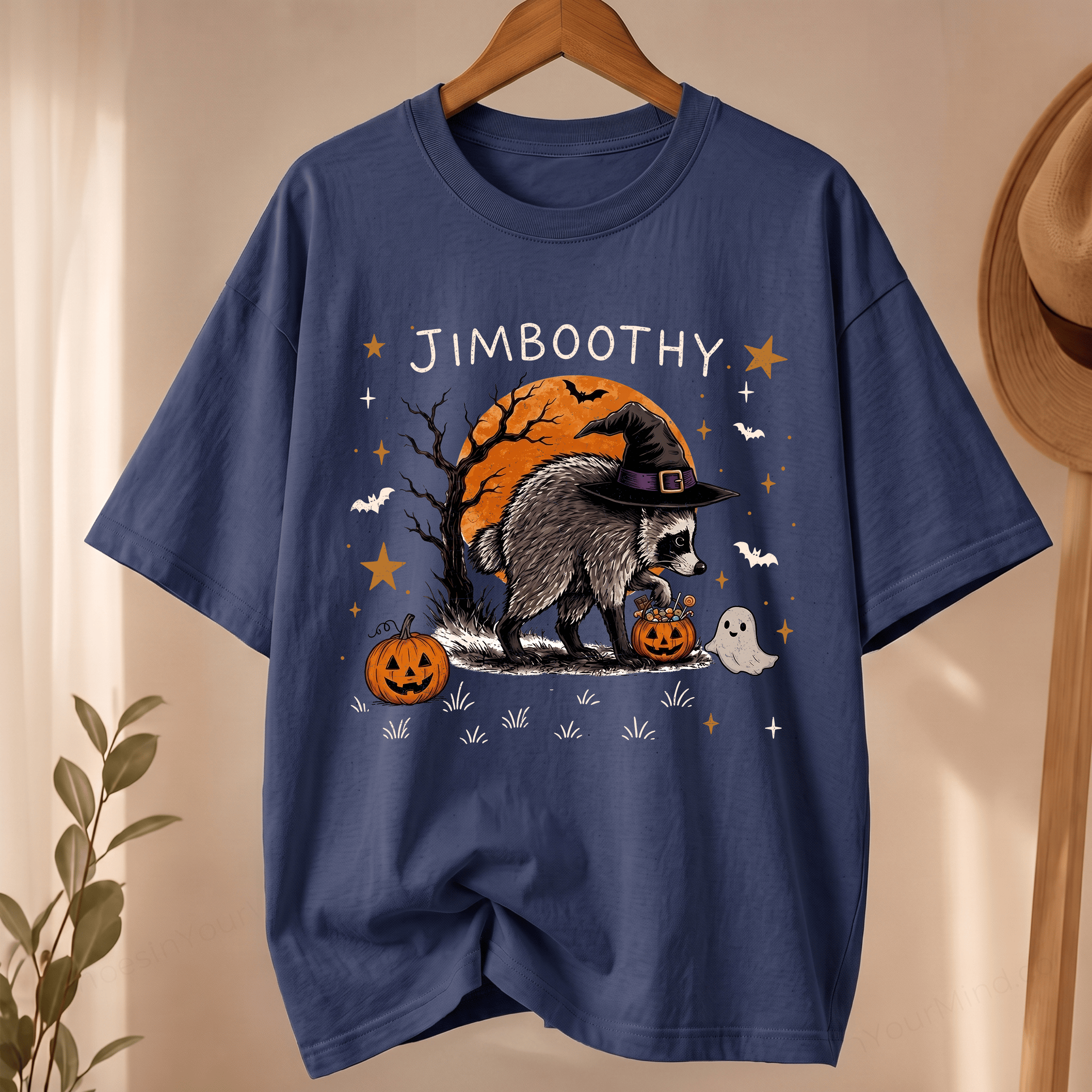 NT - Jimboothy Raccoon Halloween Shirt, Viral Raccoon Meme Tee