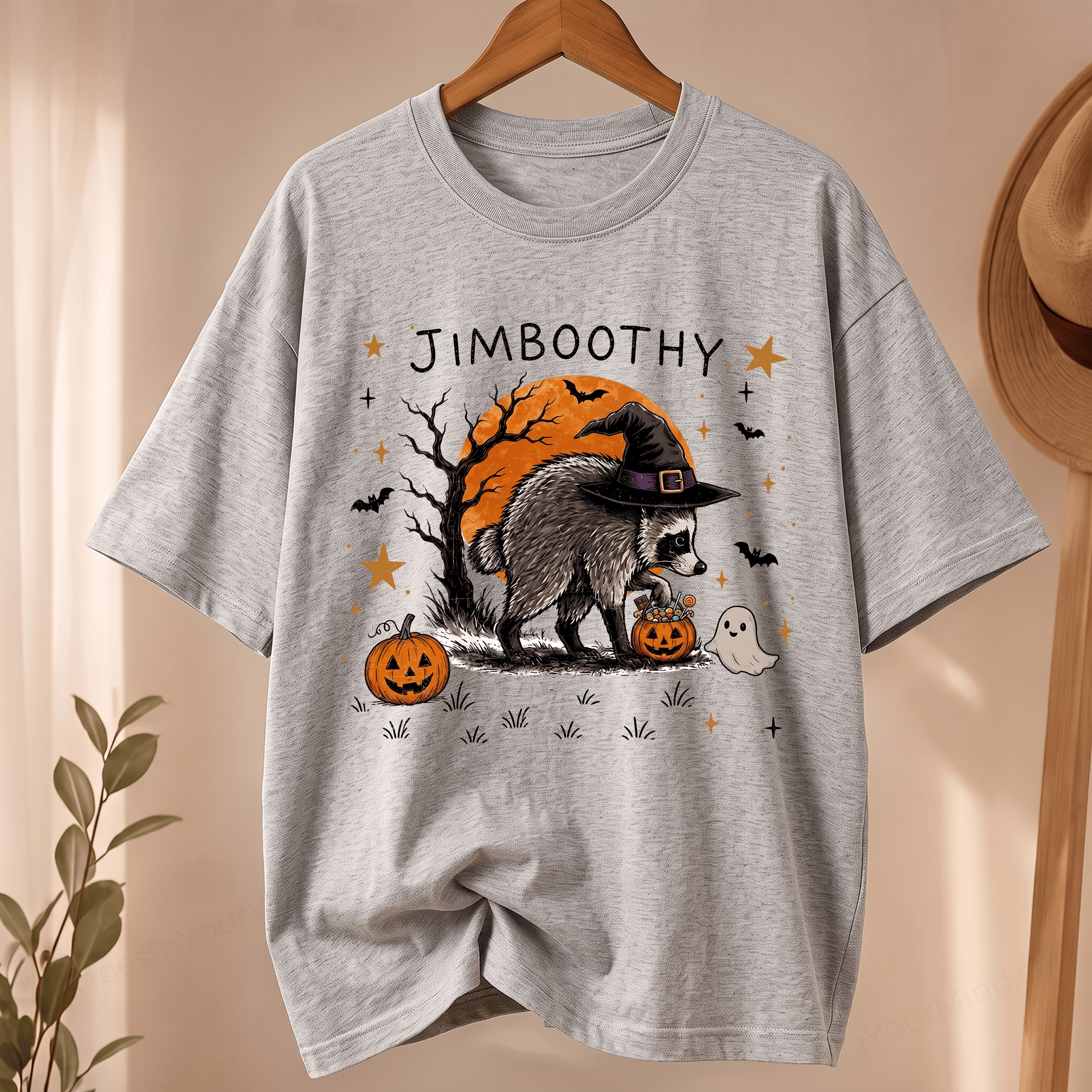 NT - Jimboothy Raccoon Halloween Shirt, Viral Raccoon Meme Tee