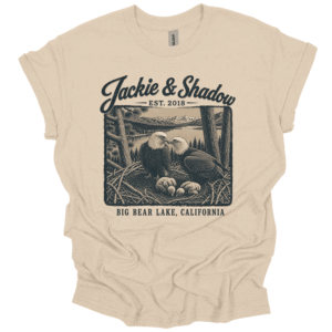 TQ - Jackie and Shadow T-Shirt, Jackie Big Bear Lake Tee