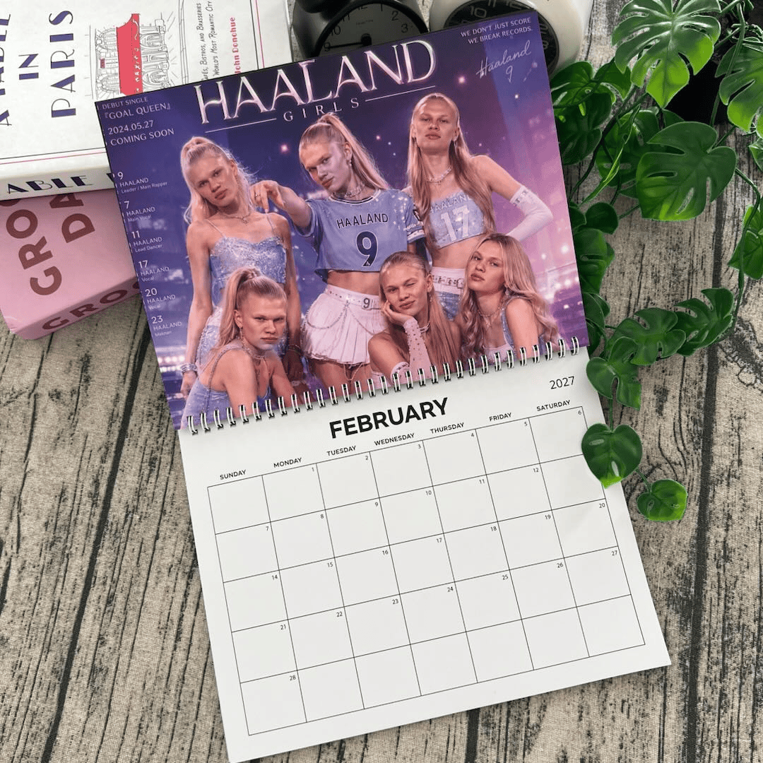 4T - Erling Haaland 2027 Wall Calendar