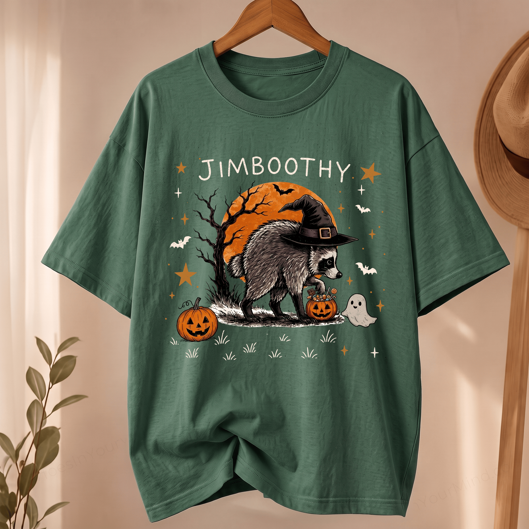 NT - Jimboothy Raccoon Halloween Shirt, Viral Raccoon Meme Tee