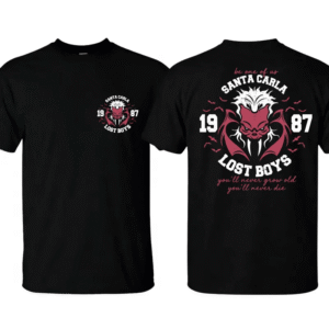 PK - The Lost Boys 1987 Inspired Graphic Tee, Santa Carla Retro Vampire Print Top, 80s Cult Horror Movie Fan Statement Outfit, Spooky Season Gift, Viral Throwback Aesthetic, Same‑Day Order Dispatch For Quick Shipping