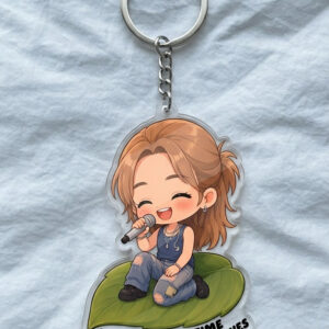 TQ - Funny Jimin Keychain, Jimin Let's Have The Time Of Our Leaves Keychain
