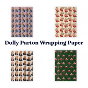 4T - Dolly Parton Matte Wrapping Paper, Christmas Gift, Gift For Your Birthday