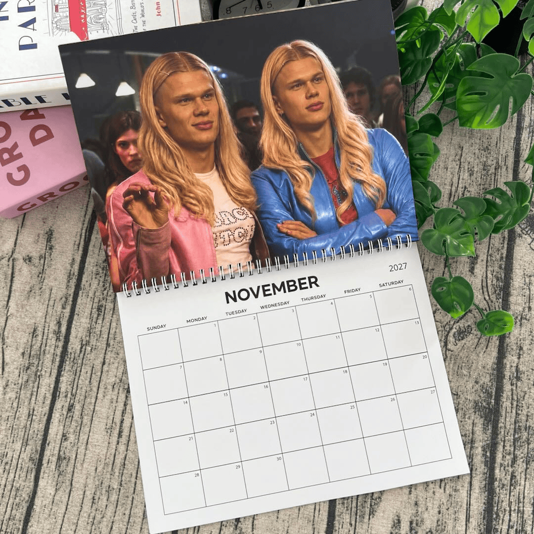 4T - Erling Haaland 2027 Wall Calendar
