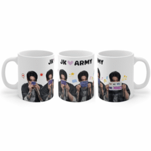 4T - BTS JungKook Message To Army Ceramic 11oz 15oz Mug, Accent Mug for Army