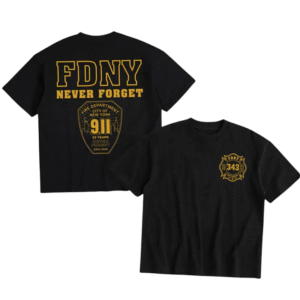 PK - 9/11 Memorial Shirt, Firefighter Tribute Graphic Tee, Never Forget T-Shirt, American Hero Appreciation Gift, MADE IN USA
