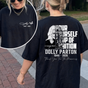 PK - Dolly Parton 9 to 5 Tribute Shirt, Pour Yourself A Cup Of Ambition Tee, Country Music Legend T-Shirt, MADE IN USA