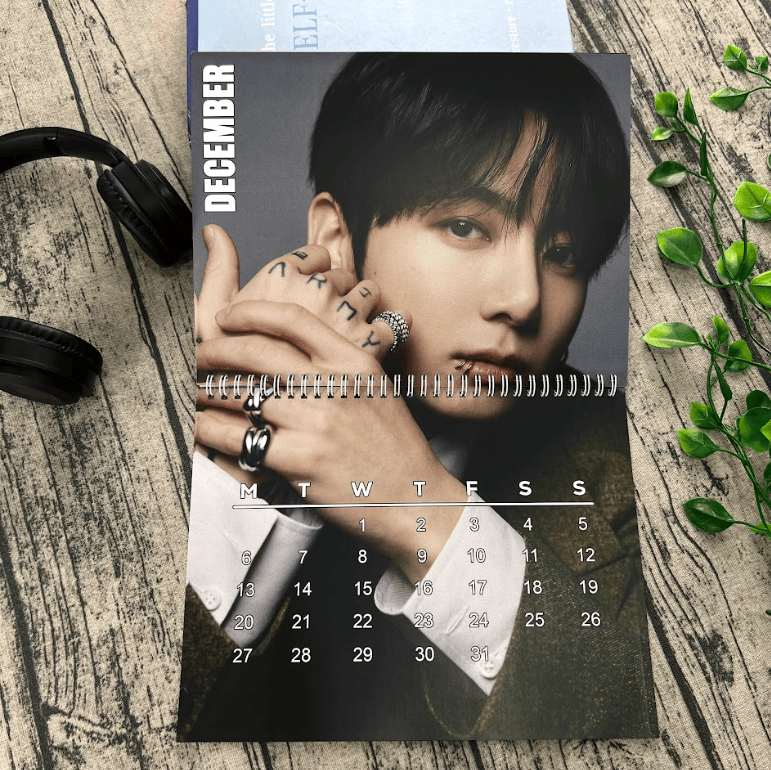NNA - JEON JUNGKOOK BTS 2027 Calendar, Gift for ARMYs, Home Decor