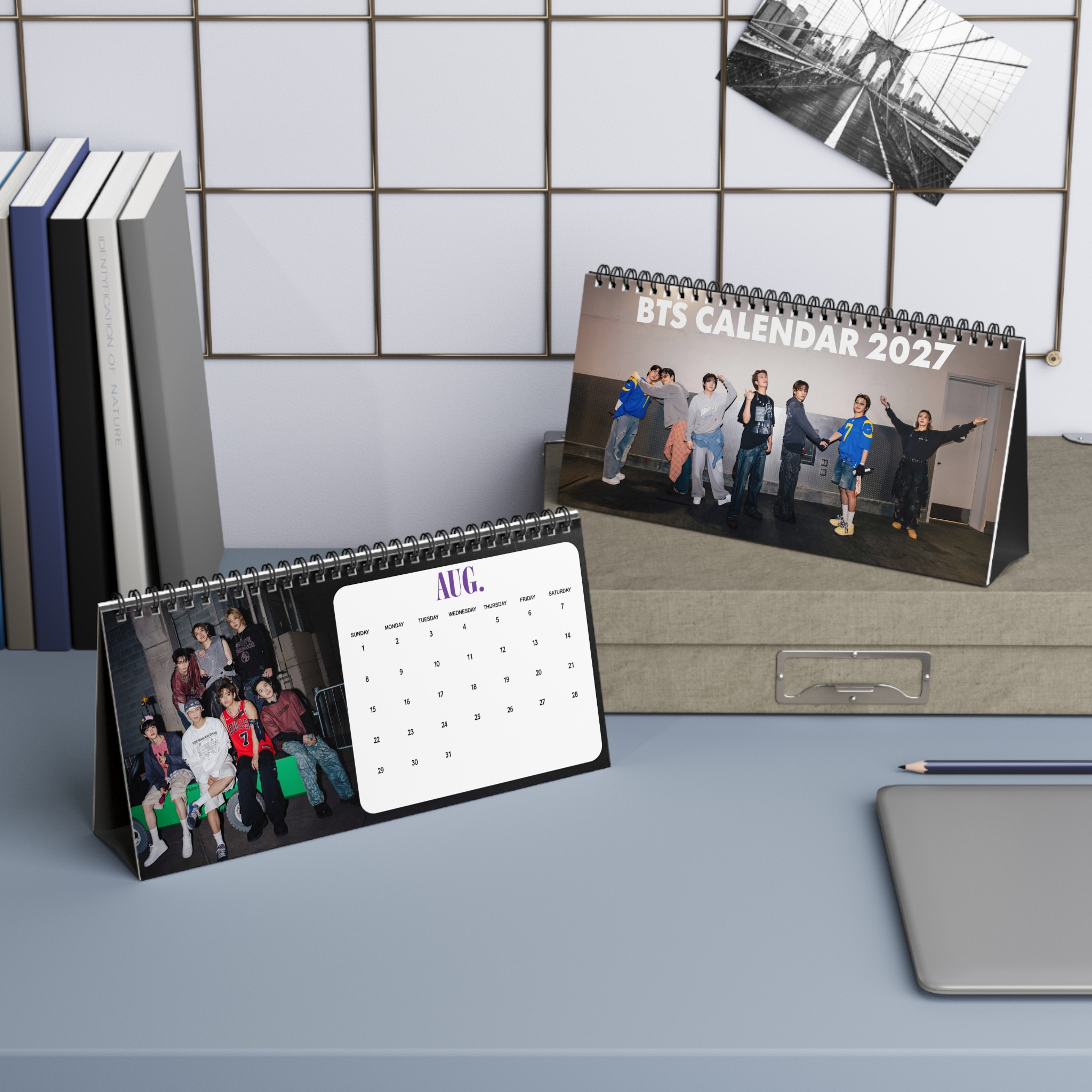 4T - BTS 2027 Desk Calendar, BTS Arirang World Tour Calendar