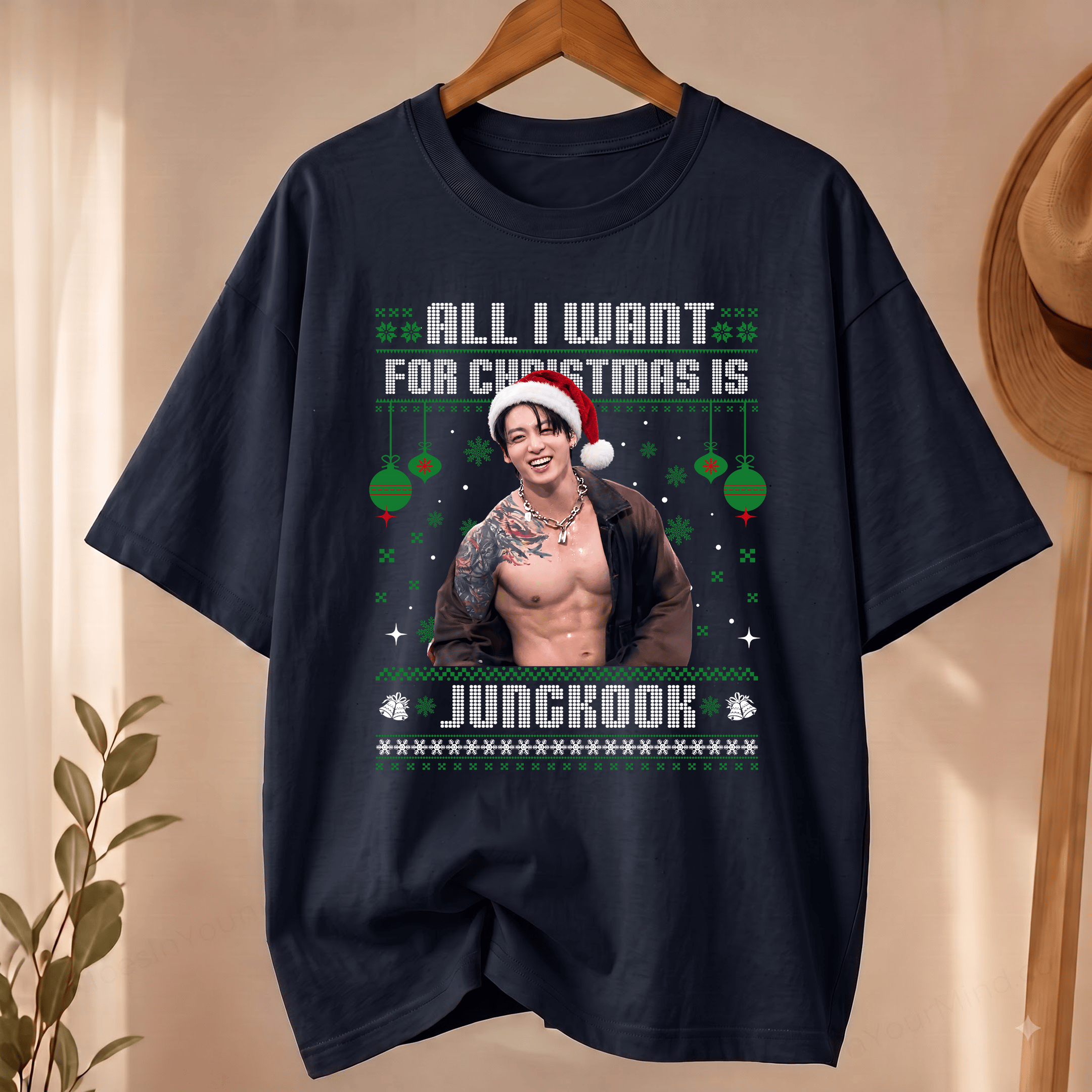 NT - All I Want For Christmas Is Jungkook Funny Tee